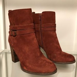 Lucky Brand Suede Leather Booties